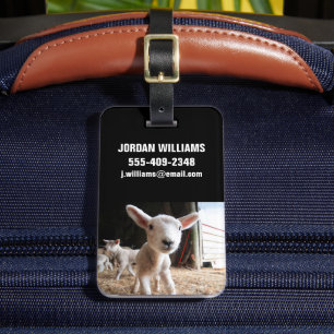 Cutest Baby Animals   Cute Lamb in a Farm Luggage Tag