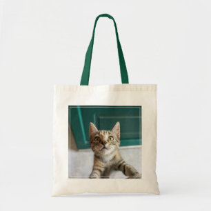 Cutest Baby Animals Cute Tabby Kitten Tote Bag
