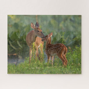 Cutest Baby Animals   Deer and Baby Jigsaw Puzzle