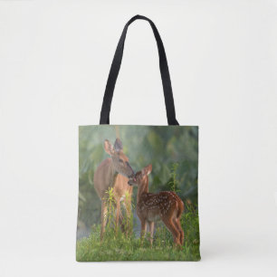 Cutest Baby Animals Deer and Baby Tote Bag
