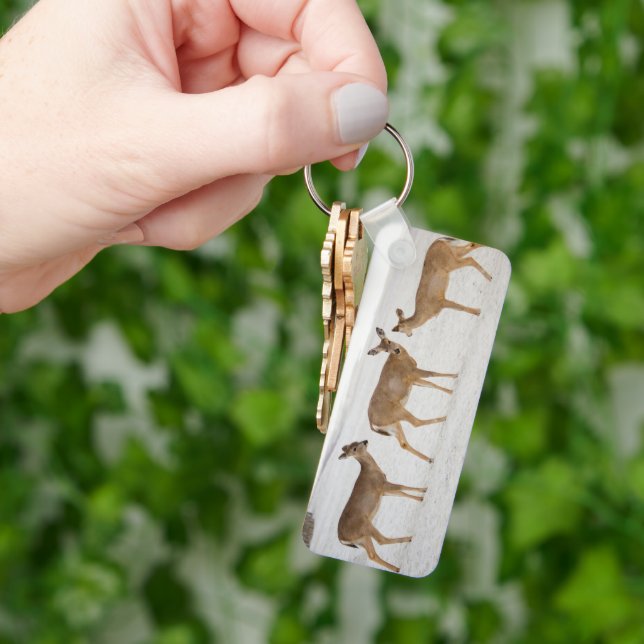 Cutest Baby Animals | Deer at the Beach Key Ring (Hand)