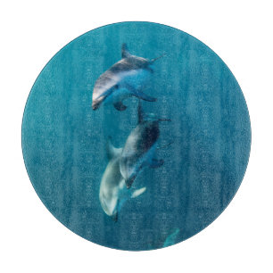 Cutest Baby Animals Dolphin Family Cutting Board