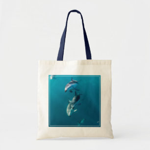 Cutest Baby Animals Dolphin Family Tote Bag