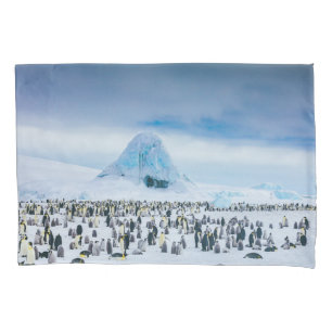 Cutest Baby Animals   Emperor Penguin Colony Pillowcase
