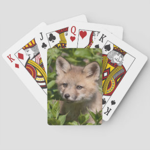 Cutest Baby Animals Fox Kit Playing Cards