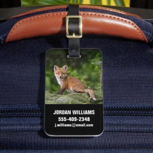 Cutest Baby Animals Foxy Smile Luggage Tag