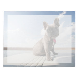 Cutest Baby Animals French Bulldog Boating Notepad