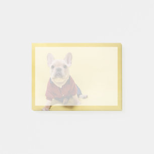 Cutest Baby Animals French Bulldog Dressed Post-it Notes
