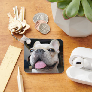 Cutest Baby Animals French Bulldog Face Key Ring
