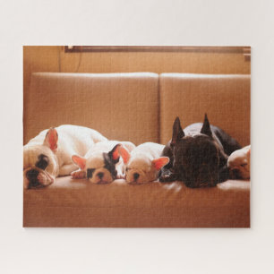 Cutest Baby Animals French Bulldog Family Jigsaw Puzzle