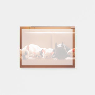 Cutest Baby Animals French Bulldog Family Post-it Notes