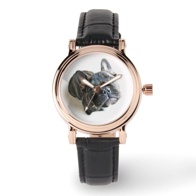 Cutest Baby Animals | French Bulldog Look Up Watch (Front)