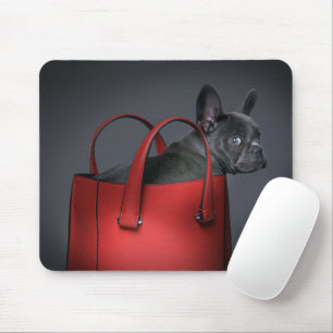Cutest Baby Animals   French Bulldog Red Hand Bag Mouse Pad