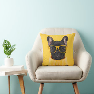 Cutest Baby Animals French Bulldog Sunglasses Cushion