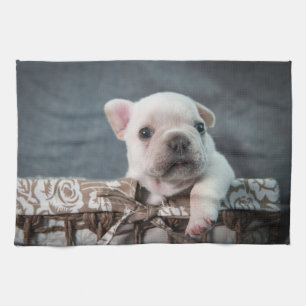 Cutest Baby Animals French Bulldog Tea Towel