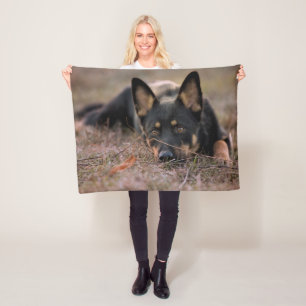 Cutest Baby Animals German Shepherd Puppy Fleece Blanket
