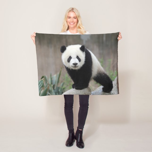Cutest Baby Animals | Giant Panda Baby Fleece Blanket (In Situ)