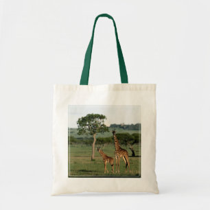 Cutest Baby Animals   Giraffe Calf & Mama Tote Bag