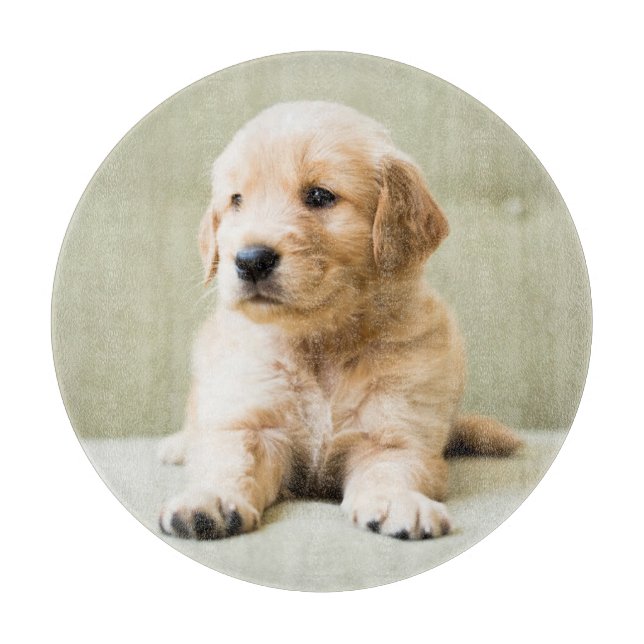 Cutest Baby Animals | Golden Retriever Puppy Cutting Board (Front)