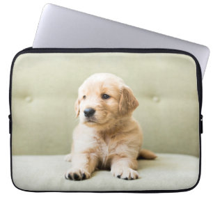 Cutest Baby Animals   Golden Retriever Puppy Laptop Sleeve