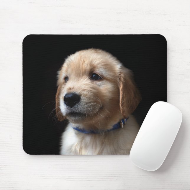 Cutest Baby Animals | Golden Retriever Puppy Mouse Pad (With Mouse)