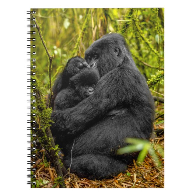 Cutest Baby Animals | Gorilla & Baby Notebook (Front)