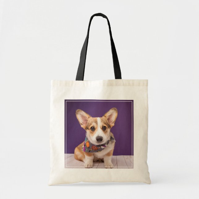 Cutest Baby Animals | Halloween Corgi Tote Bag (Front)