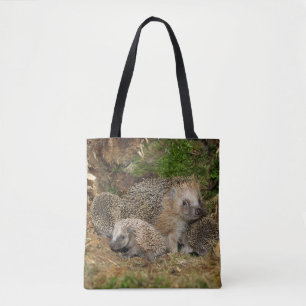 Cutest Baby Animals   Hedgehog Family Tote Bag