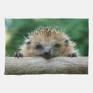 Cutest Baby Animals   Hedgehog Smile Tea Towel