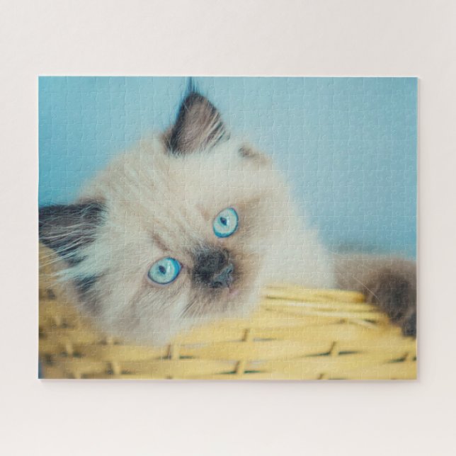 Cutest Baby Animals | Himalayan Seal Point Cat Jigsaw Puzzle (Horizontal)