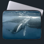 Cutest Baby Animals | Humpback Whale Calf Laptop Sleeve<br><div class="desc">This cute Getty Images photo features a humpback whale calf on the side of its mother.</div>