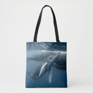 Cutest Baby Animals Humpback Whale Calf Tote Bag