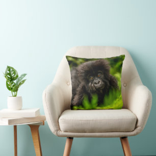 Cutest Baby Animals   Infant Mountain Gorilla Cushion