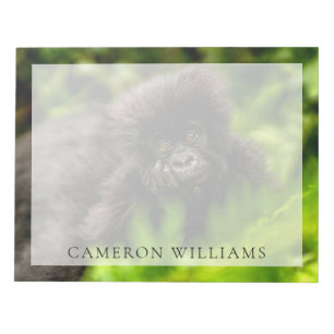 Cutest Baby Animals   Infant Mountain Gorilla Notepad