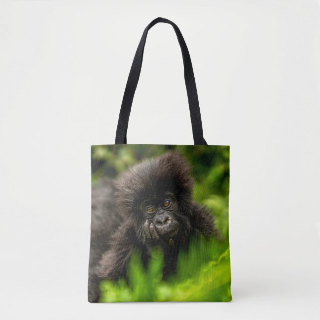 Cutest Baby Animals | Infant Mountain Gorilla Tote Bag (Front)