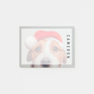 Cutest Baby Animals Jack Russell Dog Santa Claus Post-it Notes