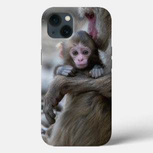 Cutest Baby Animals Japanese Monkey & Baby iPhone 13 Case
