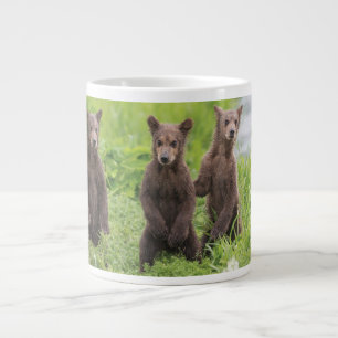 Cutest Baby Animals   Kamchatka Brown Bear Cubs Large Coffee Mug