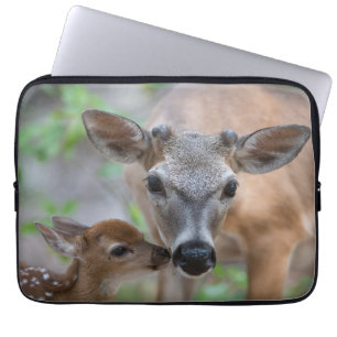 Cutest Baby Animals Key Deer Stag & Fawn Laptop Sleeve