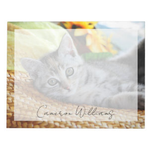 Cutest Baby Animals Kitten Lounging Notepad