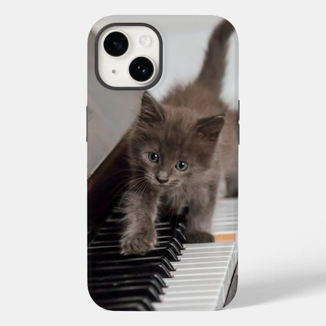 Cutest Baby Animals | Kitten on Piano Case-Mate iPhone Case (Back)