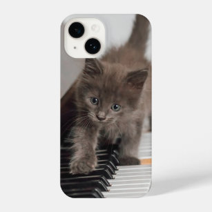 Cutest Baby Animals   Kitten on Piano iPhone 14 Case