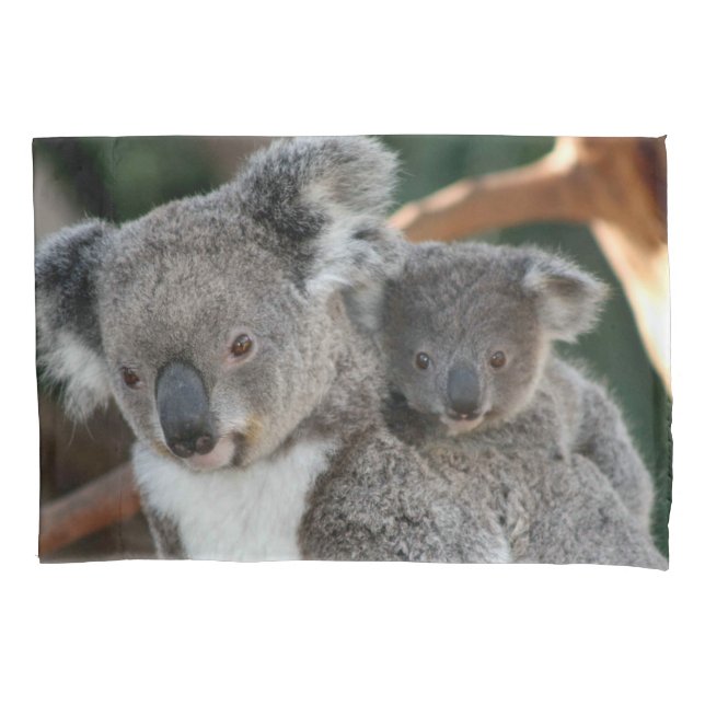 Cutest Baby Animals | Koala and Joey Pillowcase (Front)