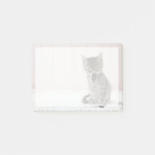Cutest Baby Animals   Licking Tabby Kitten Post-it Notes