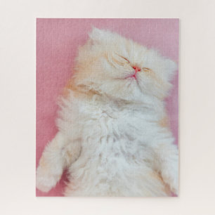 Cutest Baby Animals Lovely Kitten Sleeping Jigsaw Puzzle