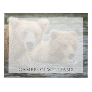 Cutest Baby Animals Mama Bear & Her Cubs Notepad
