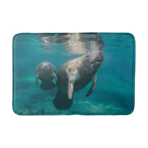 Cutest Baby Animals Manatee & Baby Bath Mat