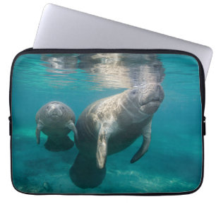Cutest Baby Animals   Manatee & Baby Laptop Sleeve