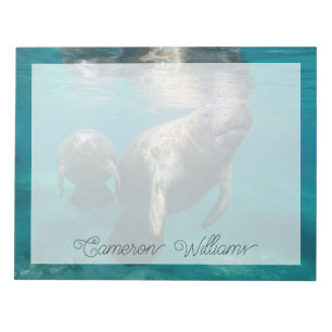 Cutest Baby Animals Manatee & Baby Notepad