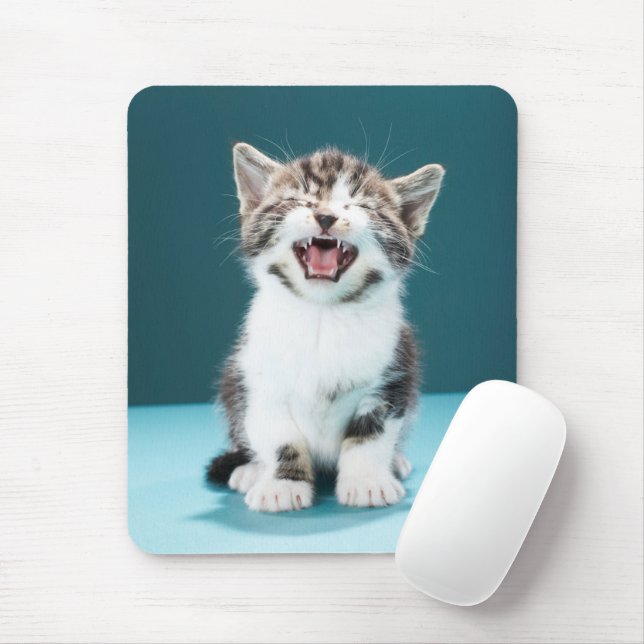 Cutest Baby Animals | Meowing Baby Kitten Mouse Pad (With Mouse)